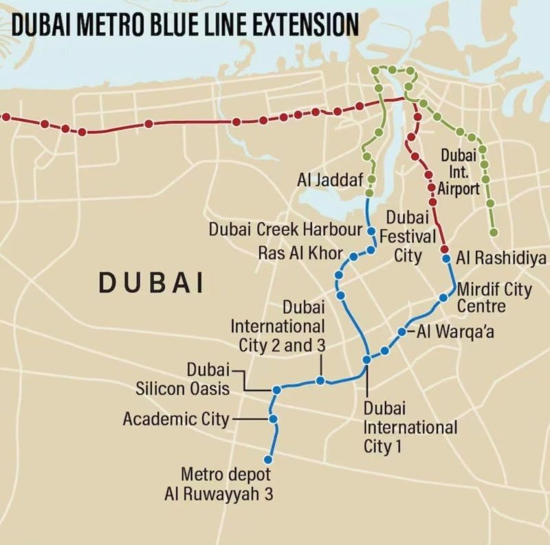 Dubai Metro Blue Line: A Game Changer for Real Estate Investment